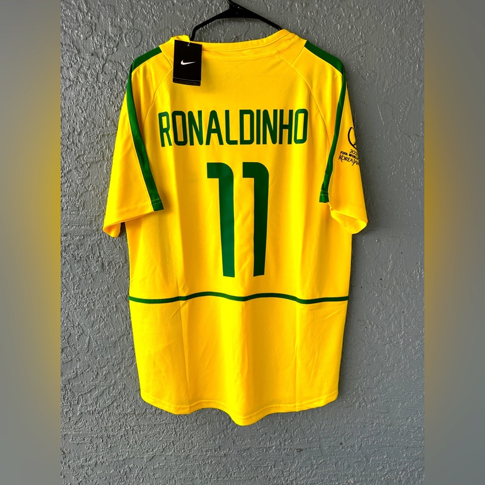 Brazil Ronaldinho Soccer Jersey 2002